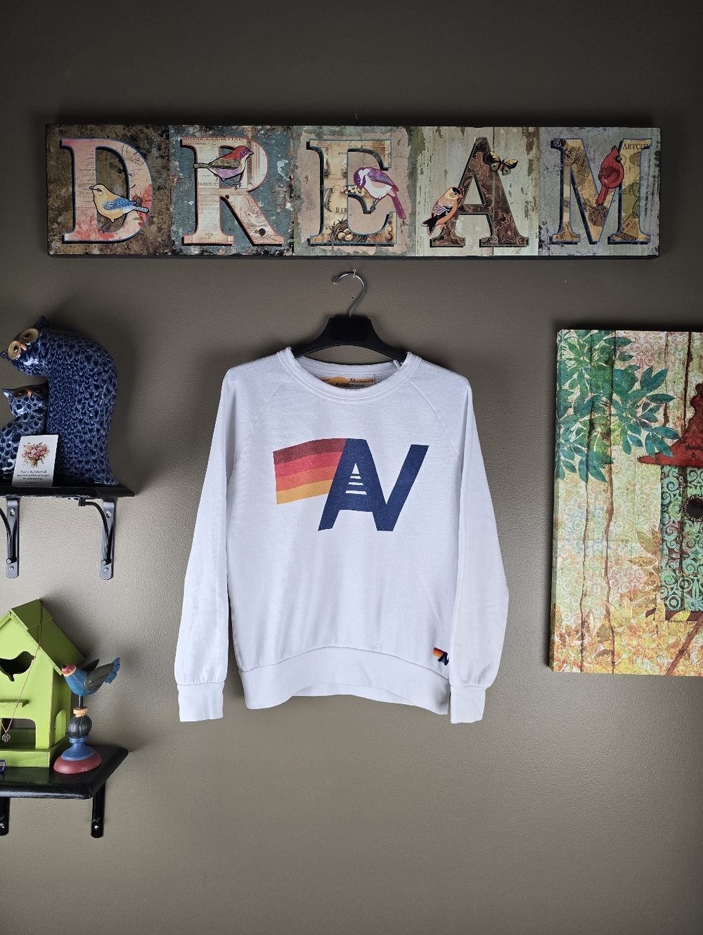Aviator Nation Logo Crewneck Sweatshirt XS - Picture 5 of 14